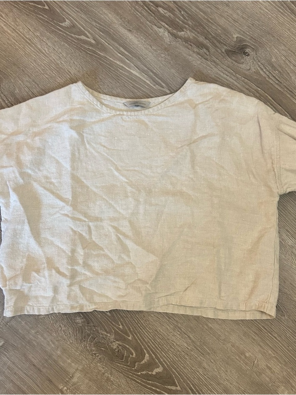 Elizabeth Suzann Cream Linen Georgia Tee